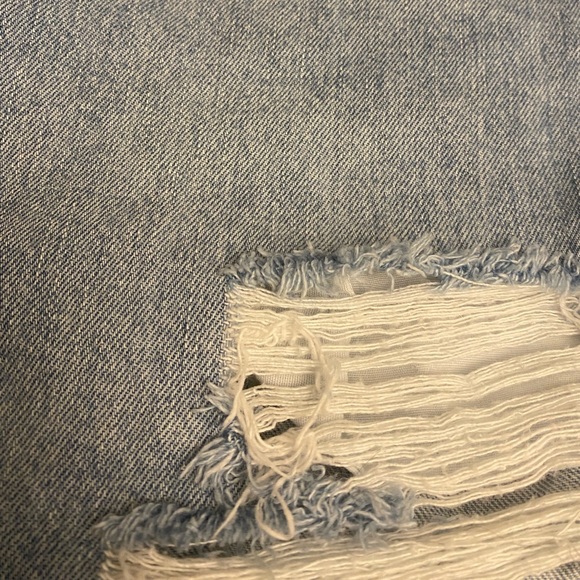 NWOT: ASOS Size 14 Distressed Denim Shorts - Picture 9 of 10